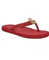 Tommy Hilfiger Crelina Thong Sandal In Red