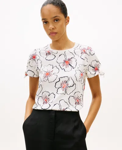 Tommy Hilfiger Women's Crewneck Short-sleeve T-shirt In White