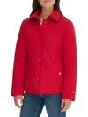 Tommy Hilfiger Women's Diamond Quilt Transitional Jacket In Crimson