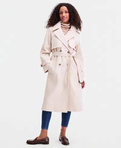 Tommy Hilfiger Women's Double-breasted Belted Trench Coat In Neutral