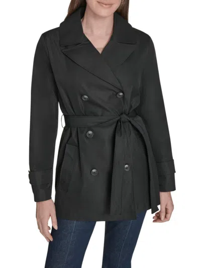 Tommy Hilfiger Women's Double-breasted Trench Coat In Black