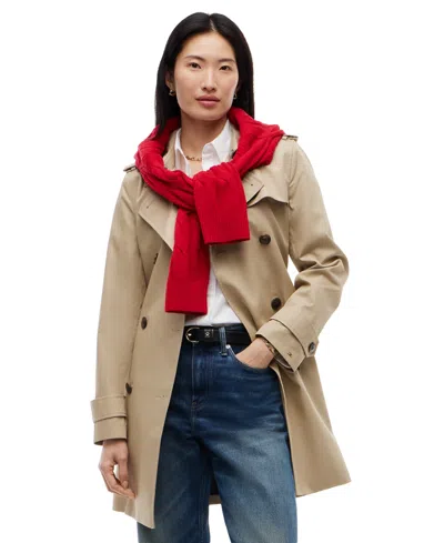 Tommy Hilfiger Women's Double-breasted Belted Trench Coat In Beige