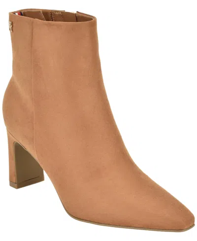 Tommy Hilfiger Women's Eddey Mid Height Block Heel Dress Booties In Transparent