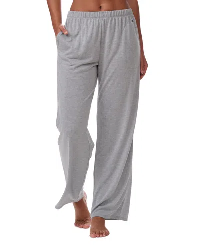 Tommy Hilfiger Women's Elastic-waist Pajama Pants In Heather Grey