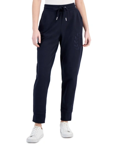 Tommy Hilfiger Women's Embroidered Joggers In Navy