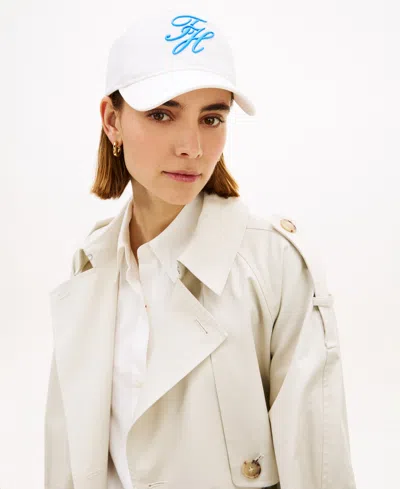 Tommy Hilfiger Women's Embroidered Script Logo Adjustable Baseball Cap In Sand