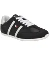 Tommy Hilfiger Women's Eryanne Signature Logo Lace-up Sneakers In Black