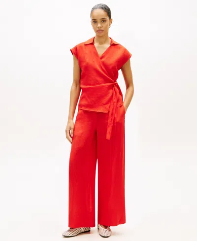 Tommy Hilfiger Women's Essential Pull-on Pants In Red