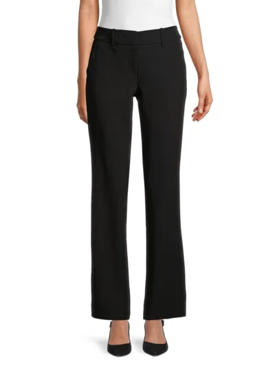 Tommy Hilfiger Women's Flat Front Pants In Black