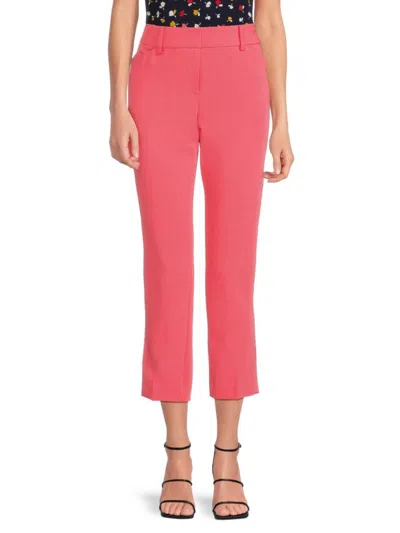 Tommy Hilfiger Women's Flat Front Slim Fit Pants In Pink