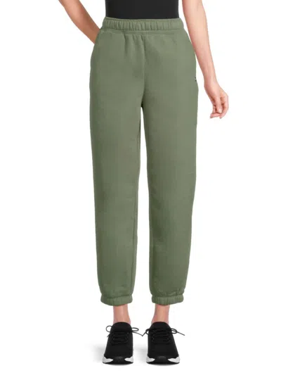 Tommy Hilfiger Women's Fleece Retro Pants In Green