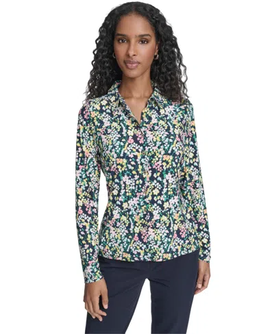 Tommy Hilfiger Women's Floral Long-sleeve Shirt In Multi