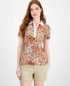 Tommy Hilfiger Women's Floral-print Polo Shirt