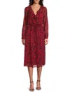 Tommy Hilfiger Women's Floral Ruffle Chiffon Midi-dress In Multi