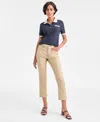 Tommy Hilfiger Women's Foiled Straight-leg Jeans In Neutral