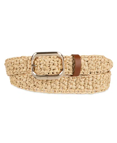 Tommy Hilfiger Women's Fully Adjustable Casual Crocheted Belt In Neutral