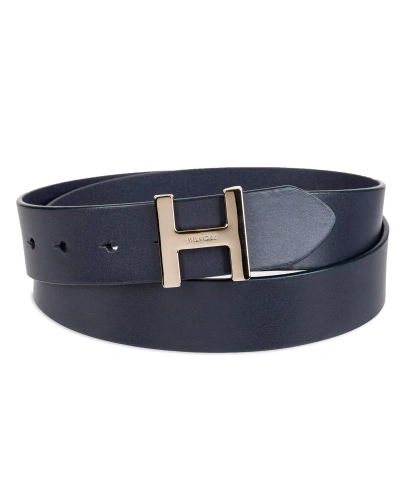 Tommy Hilfiger Women's H Monogram Buckle Belt In Navy