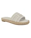 Tommy Hilfiger Women's Hadjea Espadrille Slip-on Flat Sandals In Silver