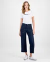 Tommy Hilfiger Women's Cotton Tie-front Ankle Pants In Blue
