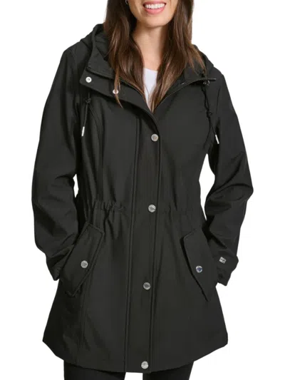 Tommy Hilfiger Women's Hooded Anorak In Black