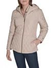 Tommy Hilfiger Women's Hooded Diamond-quilted Jacket In Neutral