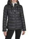 Tommy Hilfiger Women's Hooded Packable Puffer Jacket In Black