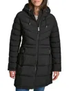 Tommy Hilfiger Women's Hooded Puffer Coat In Black