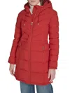 Tommy Hilfiger Women's Hooded Puffer Coat In Red