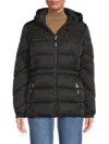 Tommy Hilfiger Women's Hooded Puffer Jacket In Black