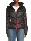 Tommy Hilfiger Women's Hooded Puffer Jacket In Black