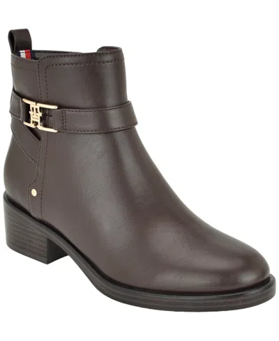 Tommy Hilfiger Idala Faux Leather Bootie In Multi