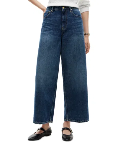 Tommy Hilfiger Women's Indie High-rise Wide-leg Jeans In Blue