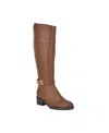 Tommy Hilfiger Women's Ionni Casual Riding Boots In Dark Natural