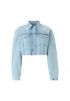 Tommy Hilfiger Women's Jacket  Dw0dw21063 Denim Mid Light Blue In Blue