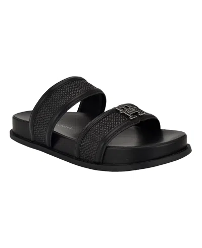 Tommy Hilfiger Women's Jiana Logo Footbed Slip-on Sandals