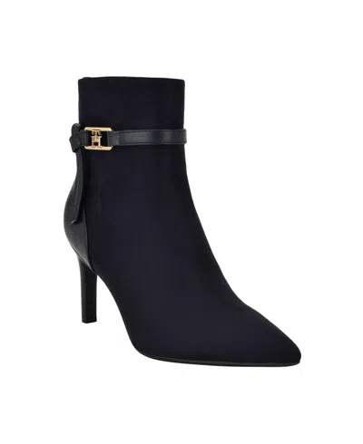 Tommy Hilfiger Women's Jorine Pointed Toe Dress Booties In Dark Blue