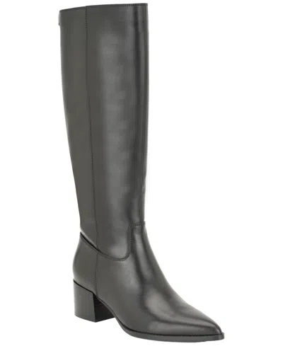 Tommy Hilfiger Women's Juletta Block Heel Tall Boots In Animal Print