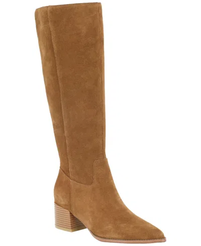 Tommy Hilfiger Women's Juletta Block Heel Tall Boots In Brown