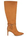 Tommy Hilfiger Women's Jullie 80mm Suede Knee-high Boots In Orange