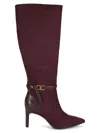 Tommy Hilfiger Women's Jullie 80mm Suede Knee-high Boots In Red