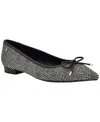 Tommy Hilfiger Women's Kimio Pointed Toe Slip-on Ballet Flats In Black