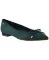 Tommy Hilfiger Women's Kimio Pointed Toe Slip-on Ballet Flats In Green