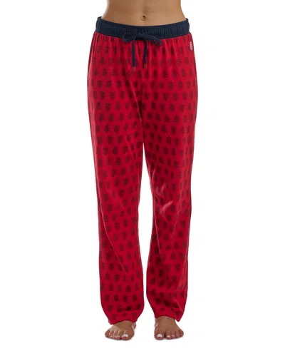 Tommy Hilfiger Women's Knit Drawstring-waist Pajama Pants In Pixel Trees