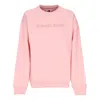 Tommy Hilfiger Women's Lightweight Crewneck Sweatshirt Relaxed Bold Classic Crewneck Ballet Pink In Ballet Pink