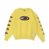 Tommy Hilfiger Women's Lightweight Round Neck Sweatshirt Oval Sweatshirt Goldfinch In Goldfinch