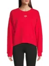 Tommy Hilfiger Women's Logo Cotton-blend Fleece Sweatshirt
