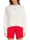 Tommy Hilfiger Women's Logo Cotton-blend Fleece Sweatshirt