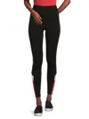 Tommy Hilfiger Women's Logo High Rise Leggings In Black