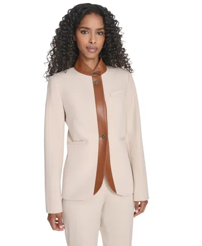 Tommy Hilfiger Women's Long Sleeve Riding Jacket In Neutral