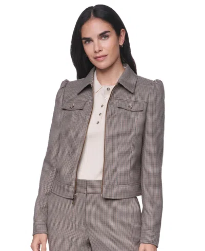 Tommy Hilfiger Women's Long-sleeve Full-zip Jacket In Brown